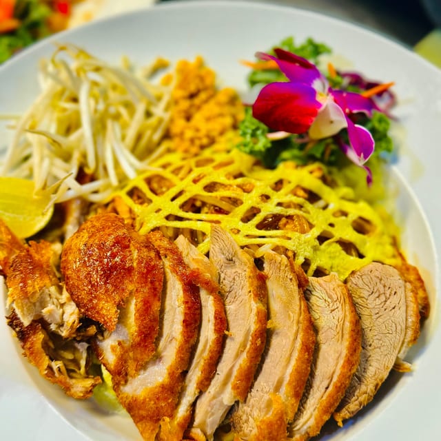 Roasted duck pad thai.