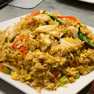 Dancing crab fried rice